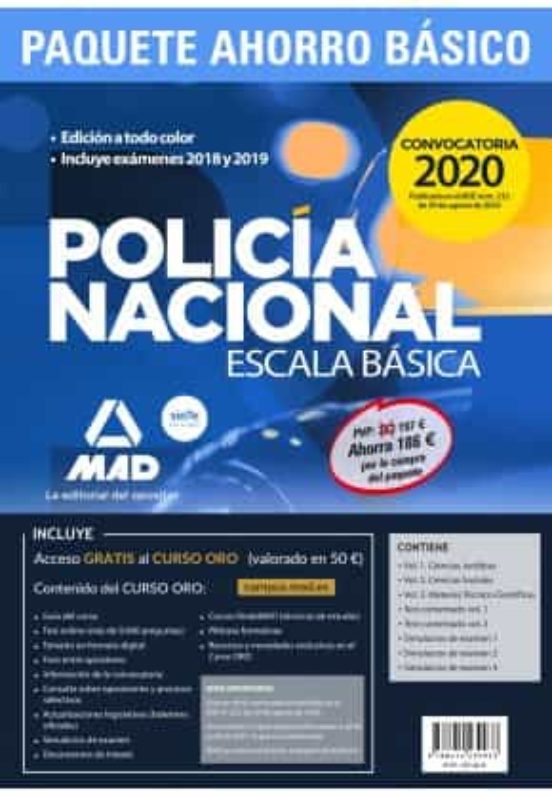 Paquete Ahorro Básico Escala Básica Policía Nacional 2020