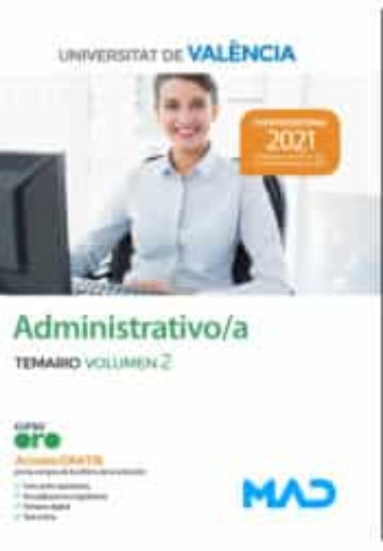 Administrativo/a De La Universitat De València. Temario Volumen 2