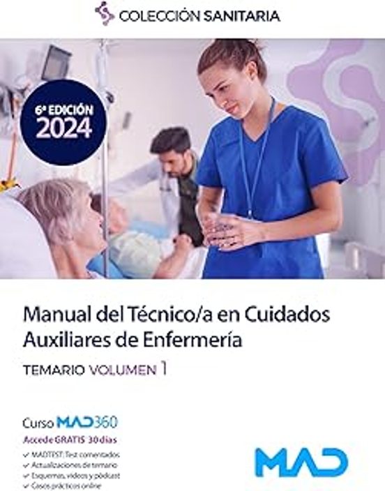 Manual Del Técnico/a En Cuidados Auxiliares De Enfermería. Temario Vol