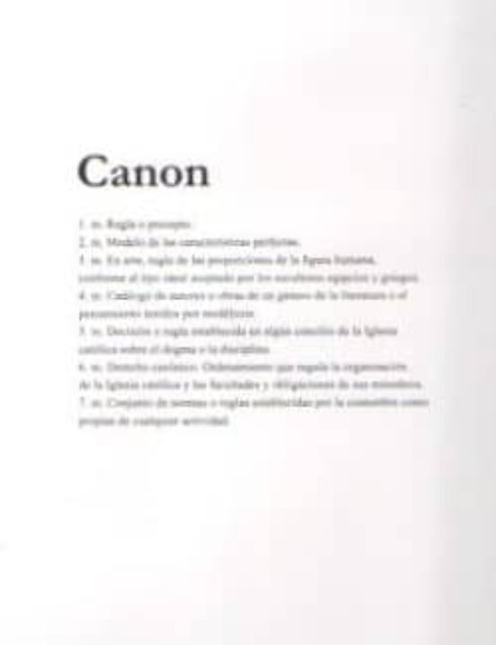 Mateo Maté. Canon
