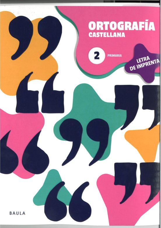 Cuaderno de Ortografía Castellana 2 Primaria - Letra de Imprenta