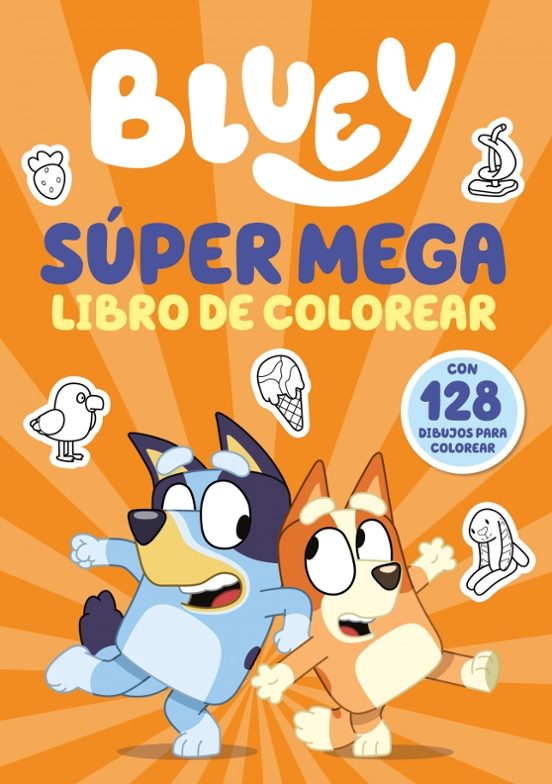 Bluey. Actividades - Súper Mega Libro De Colorear