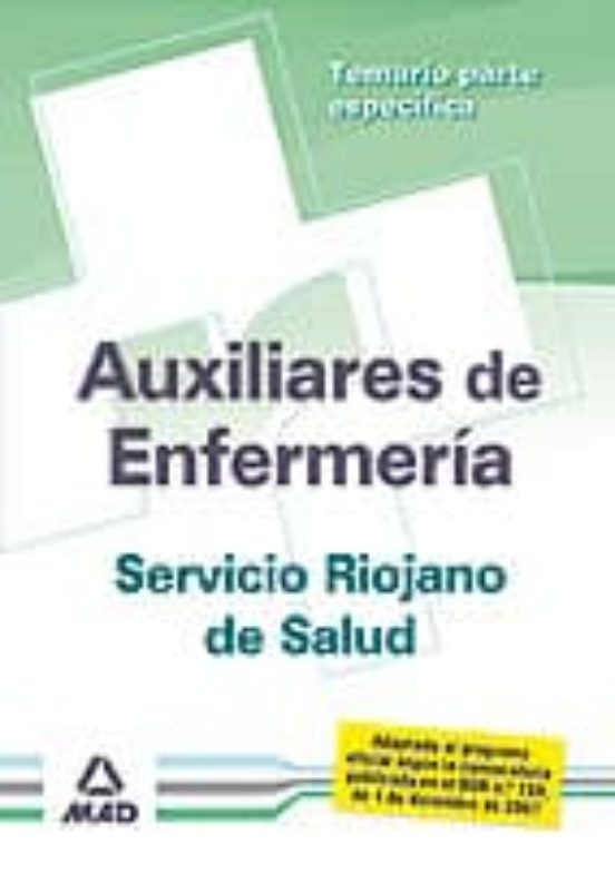 Auxiliares De Enfermeria Del Servicio Riojano De Salud. Temario P Arte