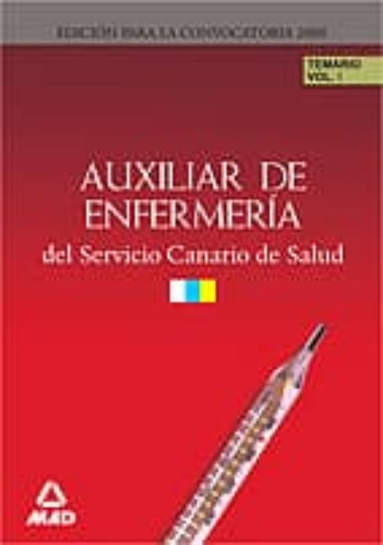 Temario Auxiliares Enfermeria Servicio Canario De Salud