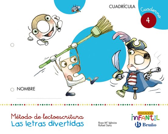 Las Letras Divertidas Educacion Infantil 4 Años Cuadrícula Cuaderno 4