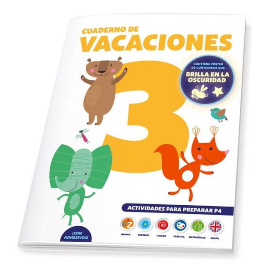 Cuaderno De Vacaciones 3 Años Poster Luminiscente