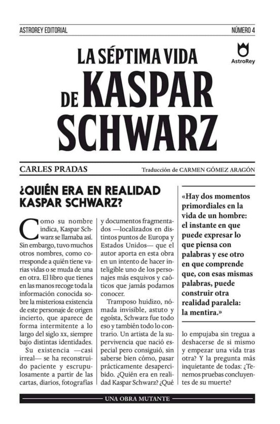 La Séptima Vida De Kaspar Schwarz