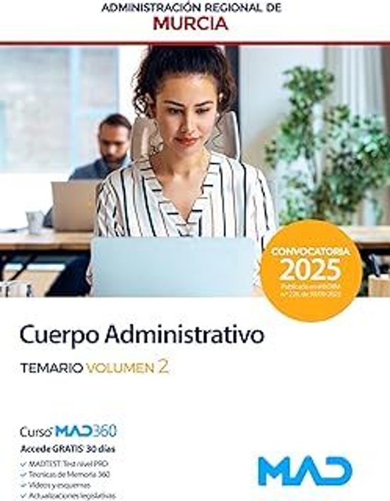 Cuerpo Administrativo De La Comunidad Autónoma Región De Murcia. Temar