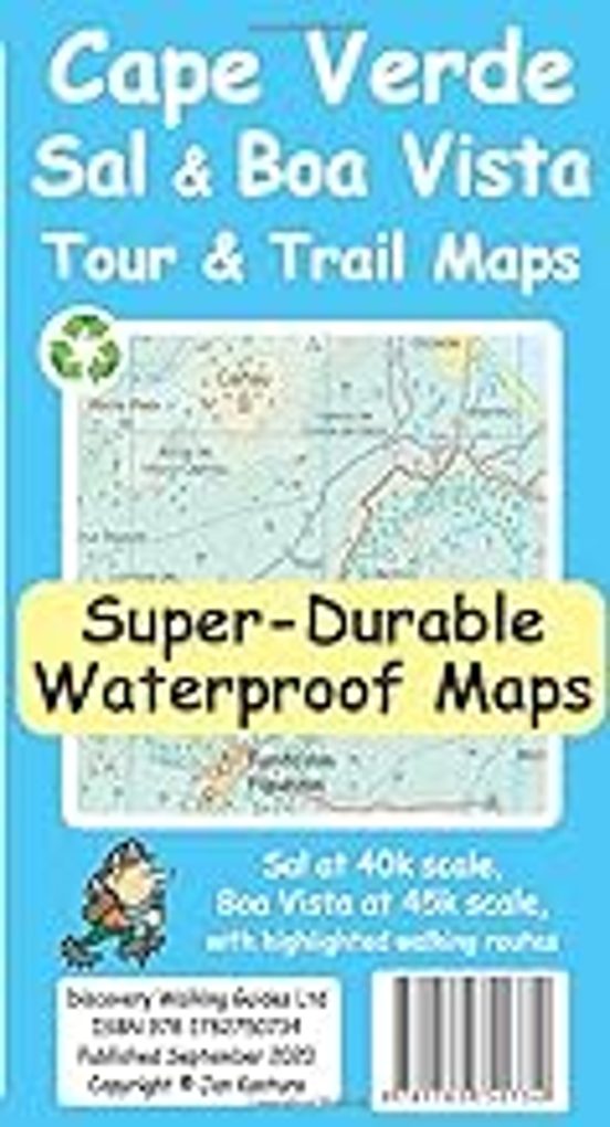 Cape Verde Sal And Boa Vista Tour And Trail Maps