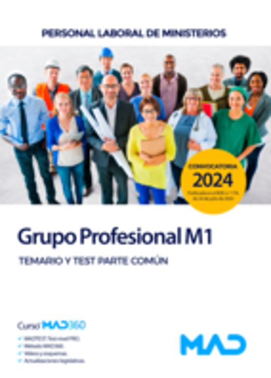 Grupo Profesional M1. Personal Laboral De Ministerios. Temario Y Test. Parte Común