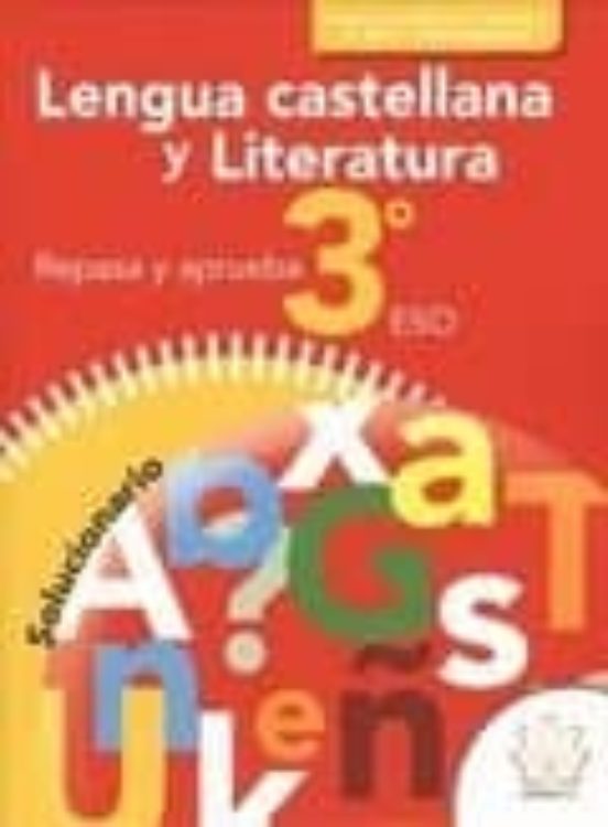 Solucionario Lengua 3º Eso Eso Repasa Y Aprueba Ed 2016