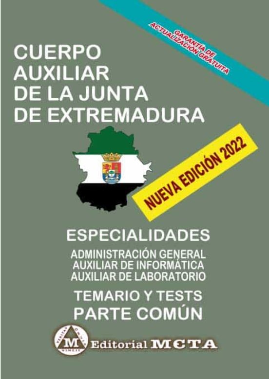 Cuerpo Auxiliar Temario Común Junta De Extremadura