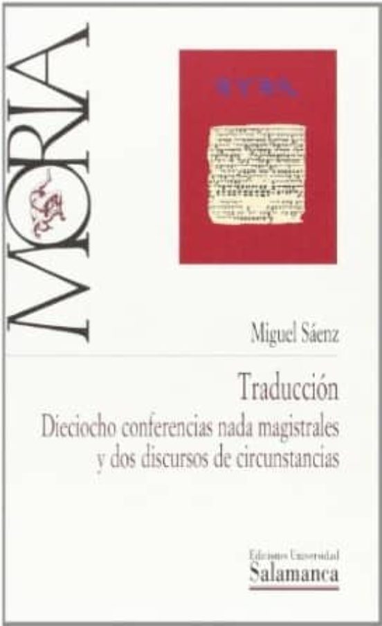 Traduccion: Dieciocho Conferencias Nada Magistrales Y Dos Discurs Os D
