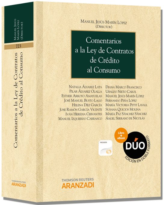 Comentarios a la Ley de Contratos de Credito al Consumo