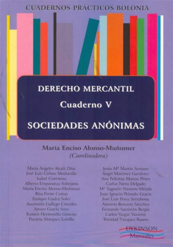Sociedades Anonimas. Derecho Mercantil Cuaderno V