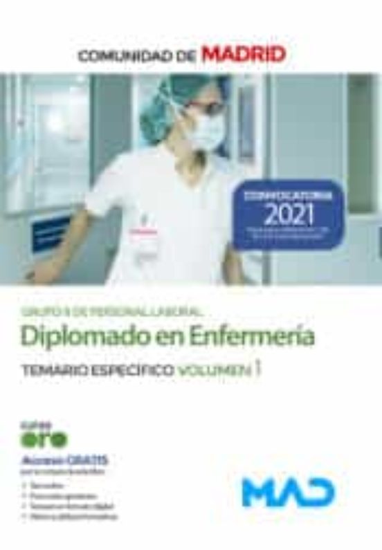 Diplomado En Enfermería De La Comunidad De Madrid. Temario Específico Volumen 1