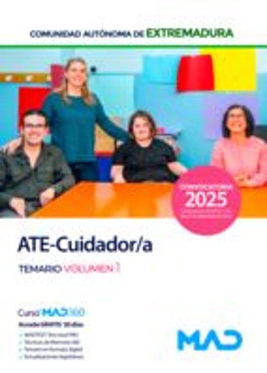 Ate-cuidador/a . Temario Volumen 1. Comuni