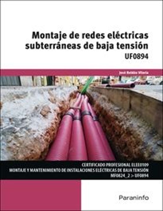 Montaje de Redes Eléctricas Subterráneas de Baja Tensión