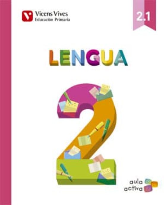 Portada de Lengua 2º Educacion Primaria Trimestres Mec Ed 2015 Aula Activa