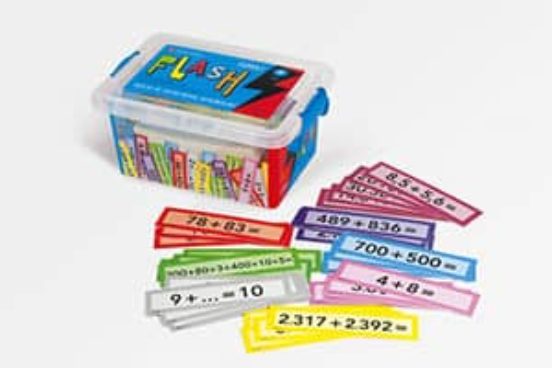 Flash. Sumas. Caja de Tarjetas Autocorregibles