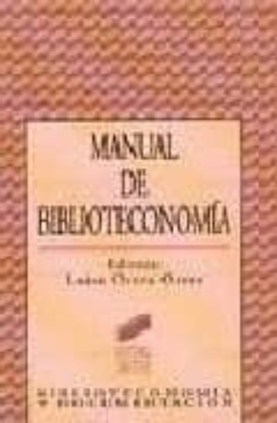 Manual De Biblioteconomía
