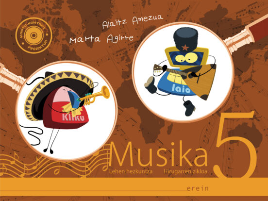 Musika Lh 5 Testuliburua+lan-Koadernoa+txirula Koadernoa+cd-Audio