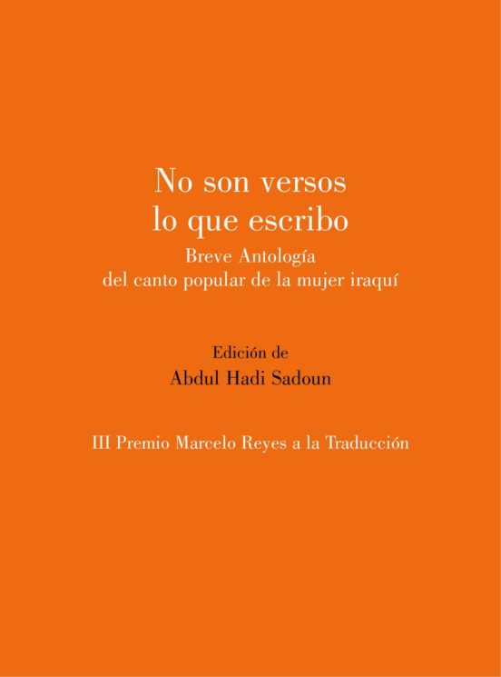 No Son Versos Lo Que Escribo