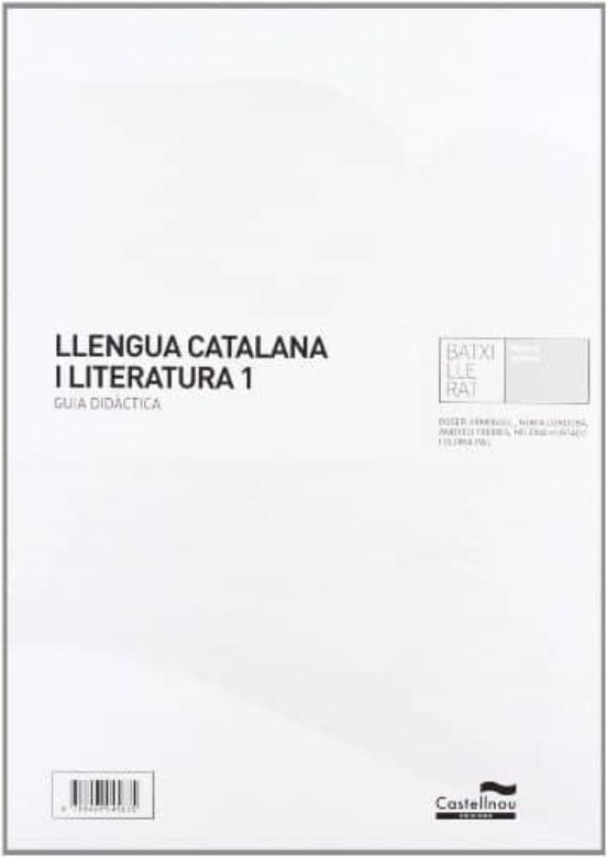 Gd Llengua Catalana I Literatura 1 Catala