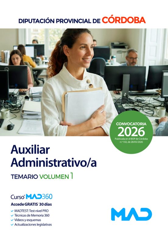 Auxiliar Administrativo / a. Diputación Provincial de Córdoba. Te Mari