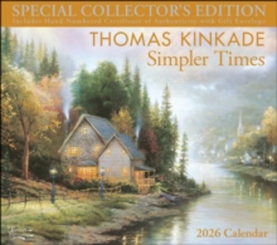 Thomas Kinkade Special Collectors Edition 2026 Deluxe Wall Calend Ar W