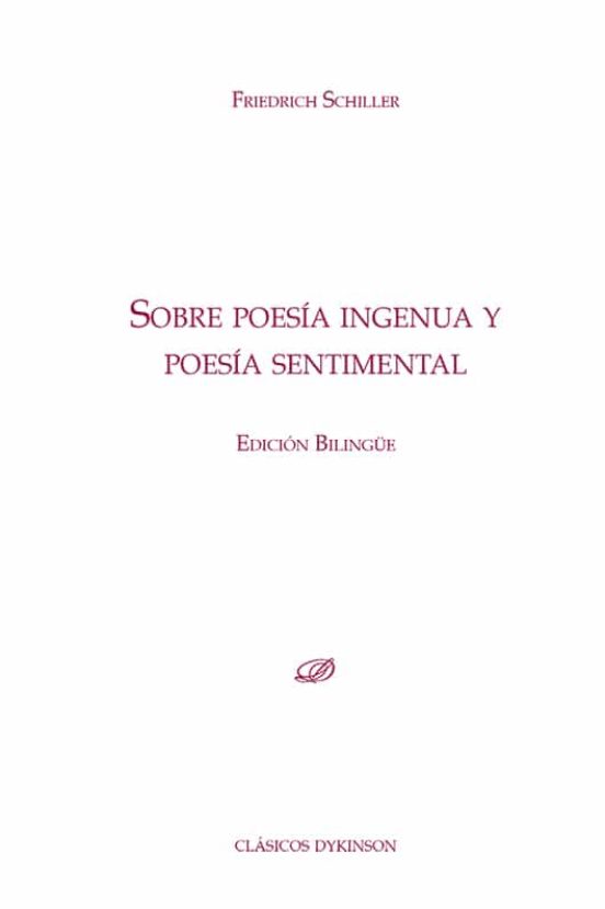 Sobre Poesía Ingenua Y Poesía Sentimental