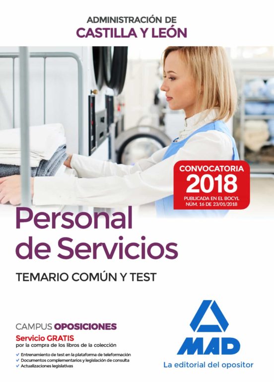 Personal De Servicios De La Administración De Castilla Y León. Temario Común Y Test