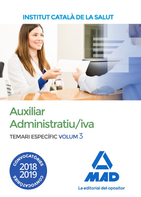 Auxiliar Administratiu/iva De L Institut Catala De La Salut . Te