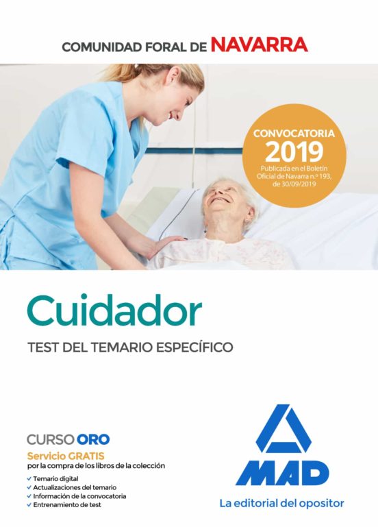 Cuidador De La Administración De La Comunidad Foral De Navarra. Test Del Temario Específico