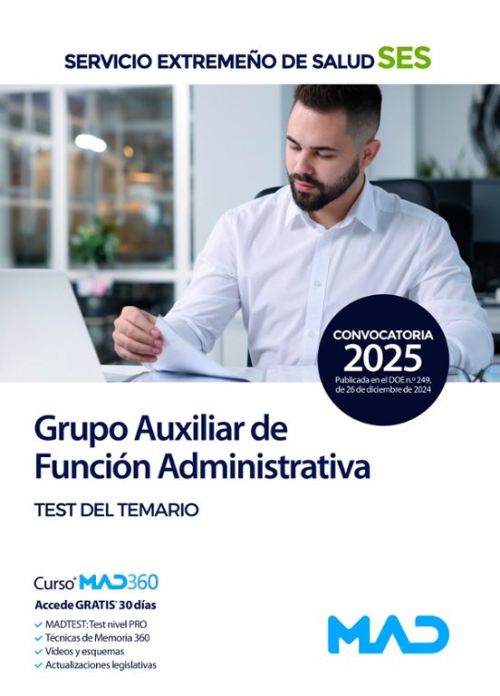 Auxiliar De Función Administrativa Servicio Extremeño De Salud