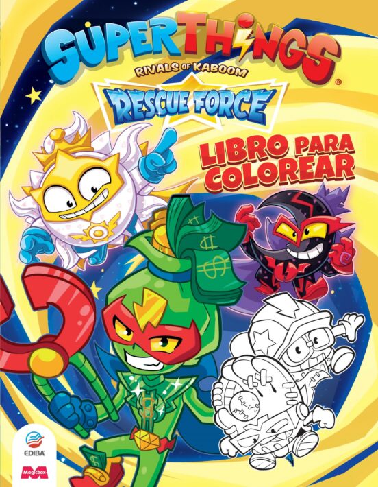 Libro Para Colorear Superthings Rescue Force Rivals Of Kaboom