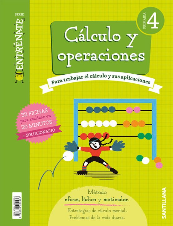 Entrenate. Calculo 4º Educacion Primaria Cuaderno Cast Ed 2018