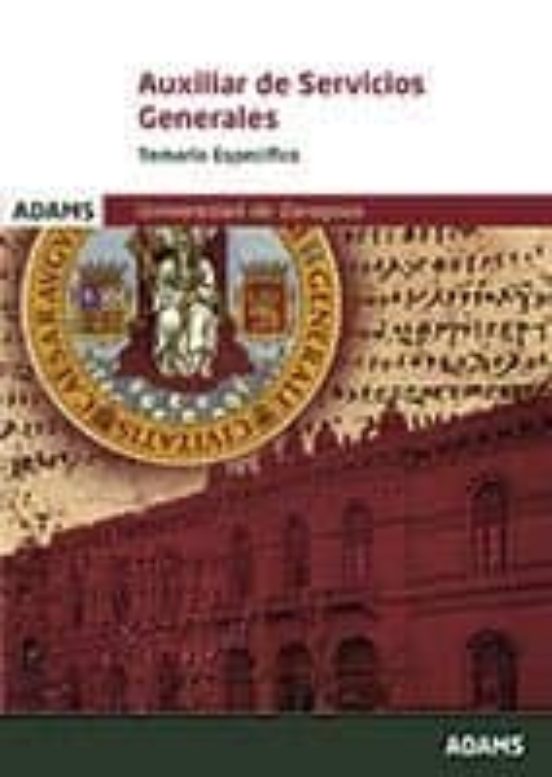 Auxiliar De Servicios Generales Temario Especifico Universidad De Zara