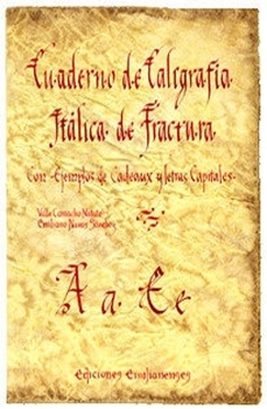 Cuaderno De Caligrafía Itálica De Fractura