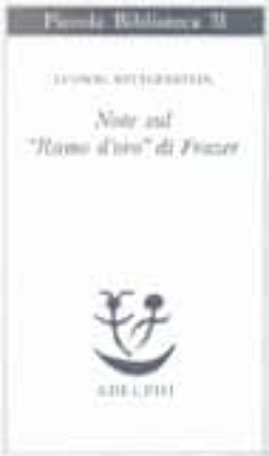 Note Sul Ramo D Oro Di Frazer