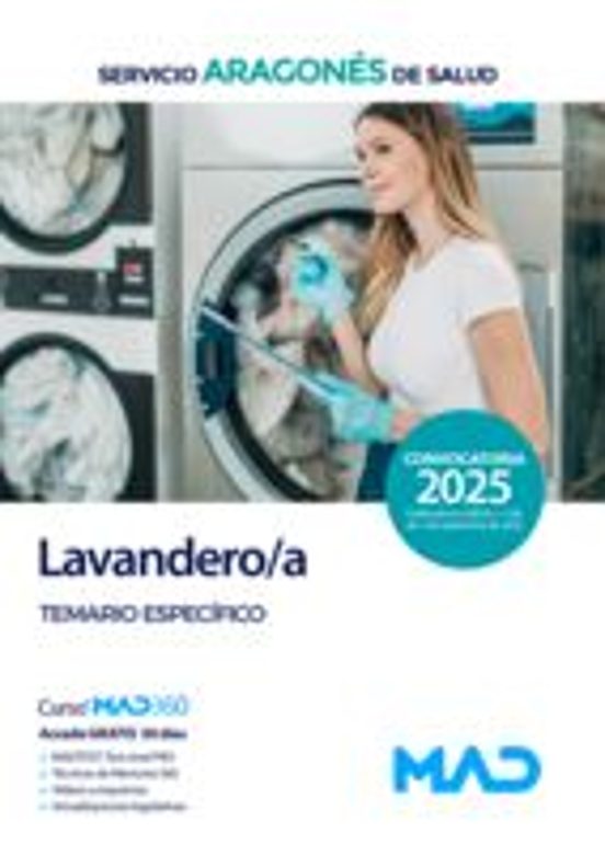 Lavandero/a Del Servicio Aragonés De Salud . Temario Mater Ia E