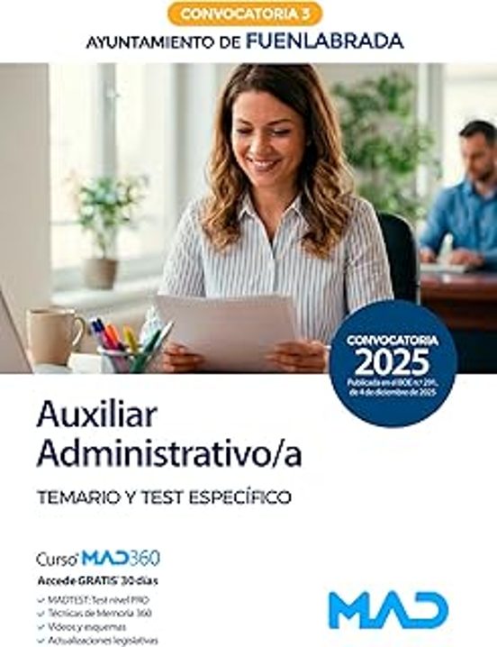 Auxiliar Administrativo/a Del Ayuntamiento De Fuenlabrada. Convoc Ator