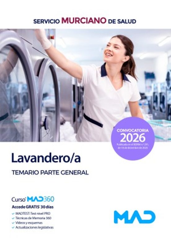 Lavandera Del Servicio Murciano De Salud . Temario Parte Gen Eral