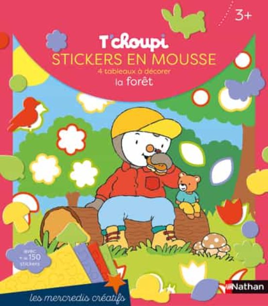 T Choupi Stickers Mousse De La Foret