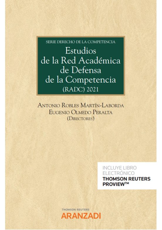 Estudios De La Red Académica De Defensa De La Competencia