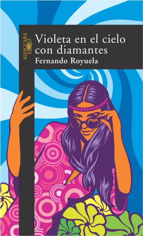 Violeta en el cielo con diamantes