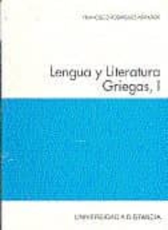 Lengua Y Literaturas Griegas I