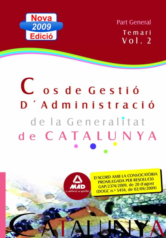 Cos Gestio D Adminidtracio De La Generalitat De Catalunya. Escala Gest