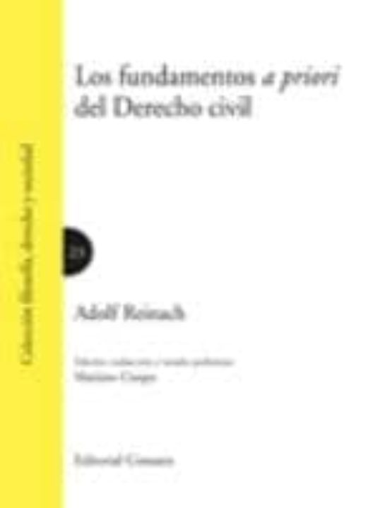 Fundamentos A Priori Del Derecho Civil