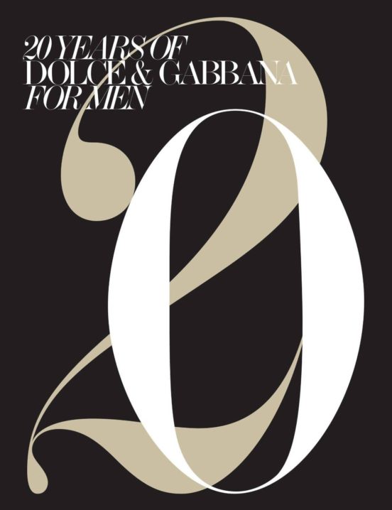 Twenty Years Of Dolce & Gabbana For Men